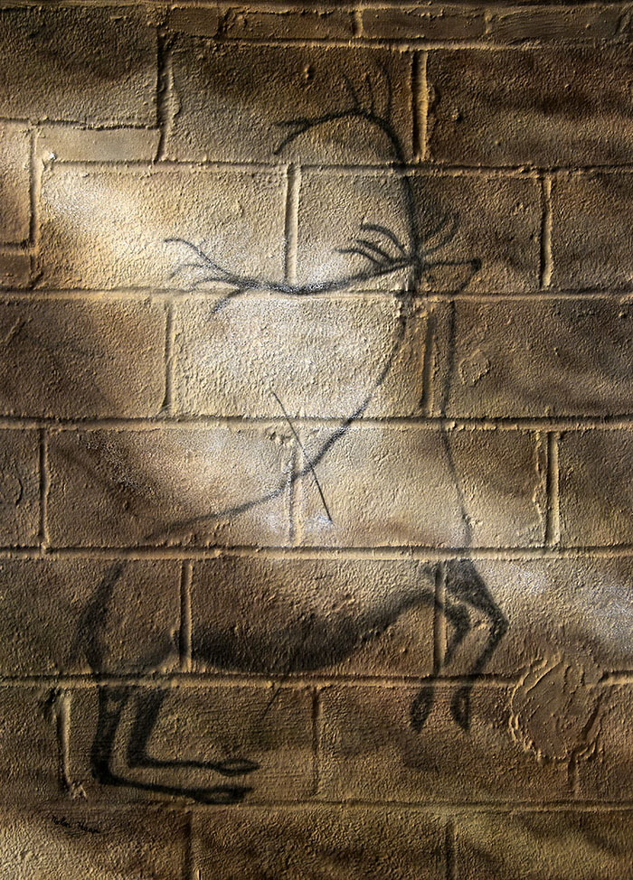 Urban Cave Painting: Wounded Stag